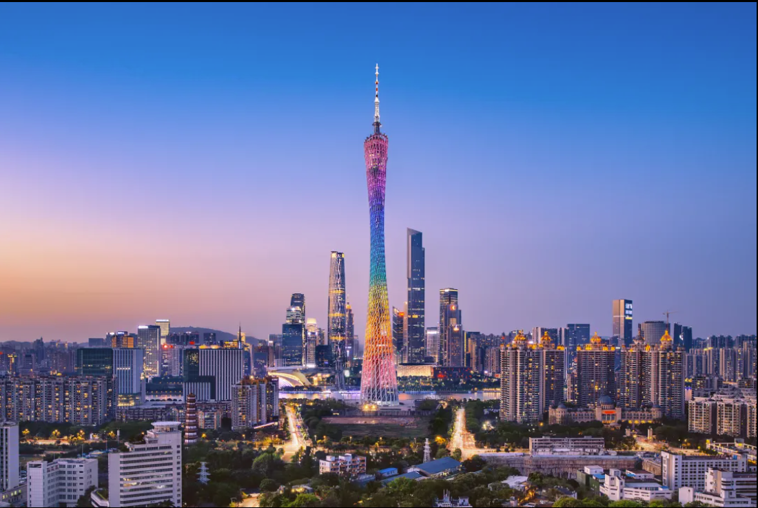 Guangzhou city view - Canton Tower & Pearl River